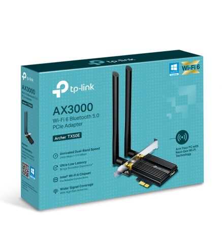KARTA SIECIOWA TP-LINK Archer TX50E Wi-Fi 6, Bluetooth 5.0