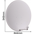 CZASZA ANTENA 90 CM JASNA (COR-900SAE-J)