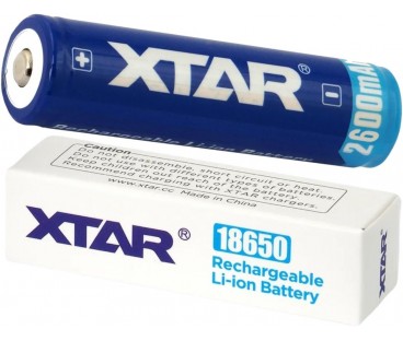 Akumulator 18650 Li-Ion 3,7V Xtar 2600mAh (1 szt.) z zabezpieczeniem