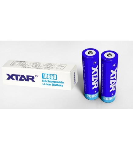 Akumulator 18650 Li-Ion 3,7V Xtar 2600mAh (1 szt.) z zabezpieczeniem