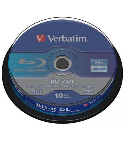 Płyty Blu-Ray Verbatim BD-R DL 50GB Cake (10szt.)