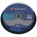 Płyty Blu-Ray Verbatim BD-R DL 50GB Cake (10szt.)