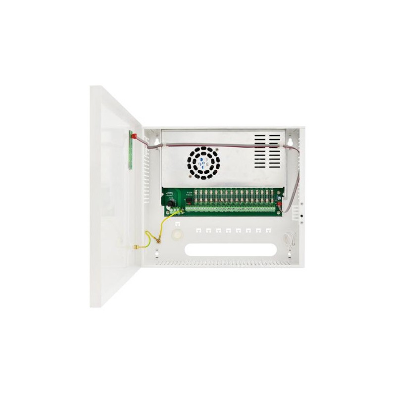 ZASILACZ IMPULSOWY STABILIZOWANY DO 16 KAMER HD Pulsar HPSDC-12V16X1A 12V/15A/16×1A/TOPIC