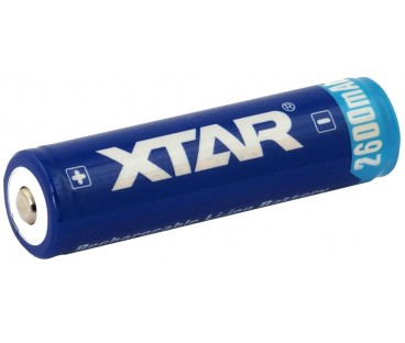 Akumulator 18650 Li-Ion 3,7V Xtar 2600mAh (1 szt.) z zabezpieczeniem