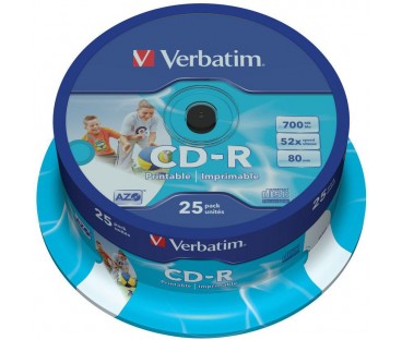 Płyta CD-R Verbatim Printable (25szt)