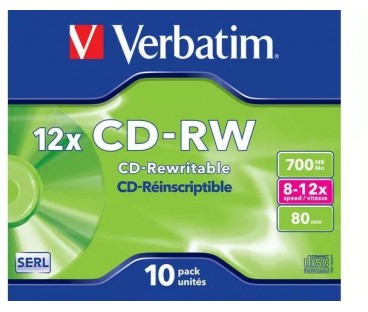 Płyty CD-RW Verbatim Jewel Case (10szt)