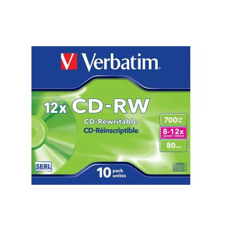 Płyty CD-RW Verbatim Jewel Case (10szt)
