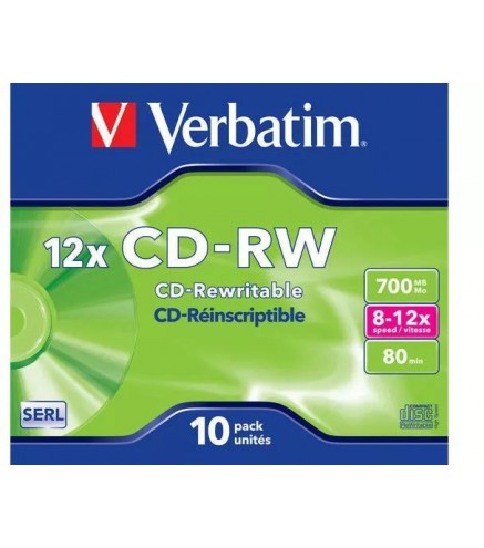 Płyty CD-RW Verbatim Jewel Case (10szt)