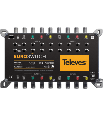 Wzmacniacz EuroSwitch 9 wejść 27/31dB (ref.719609)