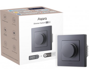 Aqara Dimmer Switch H2 EU Szary Ściemniacz światła z pokrętłem KD-R01D-G