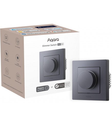 Aqara Dimmer Switch H2 EU Szary Ściemniacz światła z pokrętłem KD-R01D-G