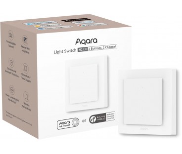 Aqara Light Switch H2 EU | Przełącznik | 2 przyciski, 1 kanał, offline WS-K07D