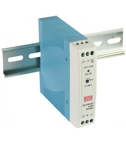 ACO PS-MDR-20-15 Zasilacz prądu stałego, na szynę DIN, z podłączeniem PE