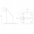 Zderzak PSG 60.039.9005 - odbój do bramy, czarny RAL9005