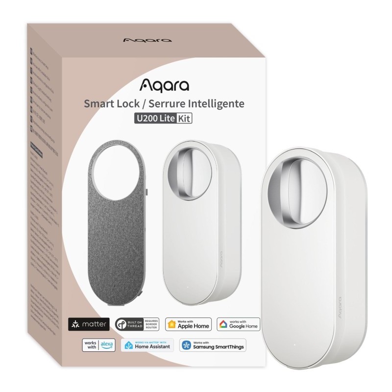 Aqara Smart Lock U200 Lite Biały Inteligentny zamek do drzwi EL-D03DW