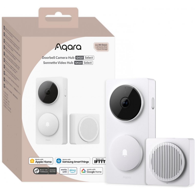 Aqara Doorbell Camera Hub G410 Select Biały CH-C09DW Aqara Doorbell Camera Hub G410 Select Biały CH-C09DW