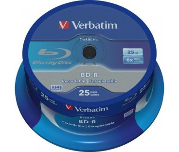 Płyty Blu-Ray Verbatim BD-R SL 25GB Cake (25szt.)