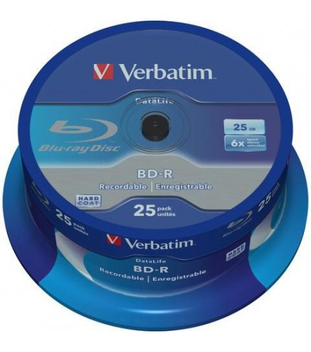 Płyty Blu-Ray Verbatim BD-R SL 25GB Cake (25szt.)