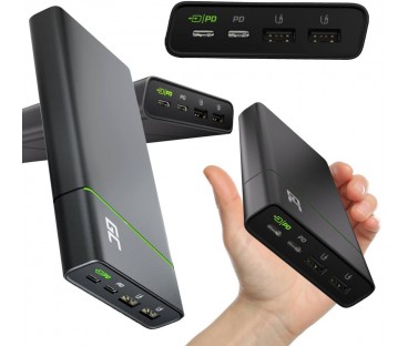 POWERBANK Green Cell PowerPlay Ultra 26800mAh SZYBKIE ŁADOWANIE 128W 2x USB-C PD 2x USB-A UC