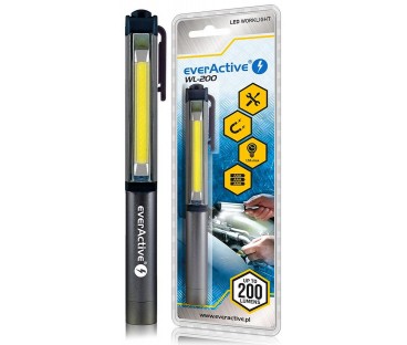 Latarka warsztatowa inspekcyjna COB LED everActive WL-200 3W 200 lumenów IP44