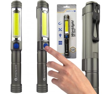 Latarka warsztatowa inspekcyjna COB LED everActive WL-400 5W 400 lumenów IP54 z magnesem