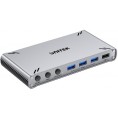 Przełącznik KVM Unitek USB-C 10Gbps z HDMI i transferem plików między systemami Przełącznik KVM Unitek USB-C 10Gbps z HDMI i transferem plików między systemami