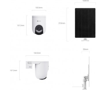 Kamera IP Ezviz HB8 Lite 4G Wi-Fi 4MP z Panelem Solarnym 5W
