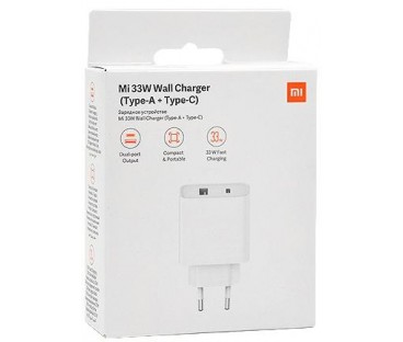 Ładowarka USB Xiaomi Mi 33W Wall Charger (Type-A+Type-C)