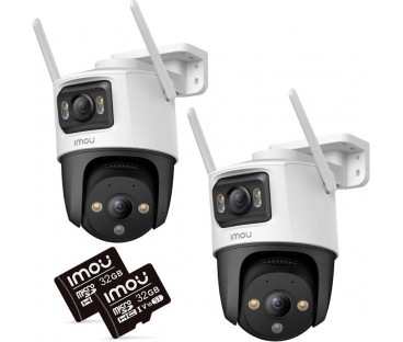 Zestaw 2 kamer IP IMOU Cruiser Dual 10MP (5MP + 5MP) z kartami pamięci 32GB