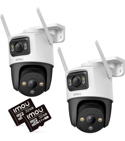 Zestaw 2 kamer IP IMOU Cruiser Dual 10MP (5MP + 5MP) z kartami pamięci 32GB