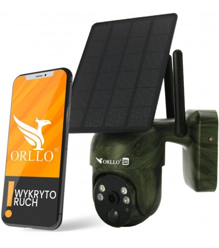 Kamera IP Orllo Bezprzewodowa 4G LTE Obrotowa z Panelem Solarnym ORLLO TZ1 MORO
