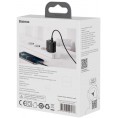 ŁADOWARKA SIECIOWA Baseus Compact Quick Charger CCXJ-B01 20W 1x USB-A 1x USB-C PD 3.0 QC 3.0 CZARNA