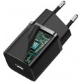 ŁADOWARKA SIECIOWA Baseus Super Si Quick Charger 1C CCSUP-J01 30W 1x USB-C PD 3.0 QC 3.0 CZARNA