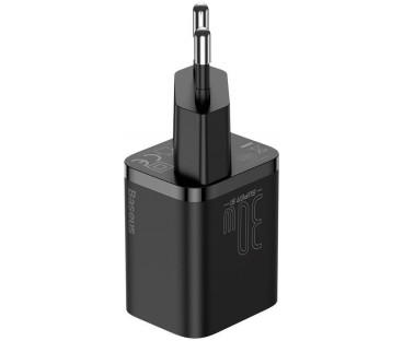ŁADOWARKA SIECIOWA Baseus Super Si Quick Charger 1C CCSUP-J01 30W 1x USB-C PD 3.0 QC 3.0 CZARNA