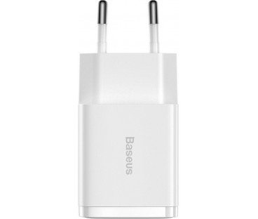 ŁADOWARKA SIECIOWA Baseus Compact Charger CCXJ010202 10.5W 2x USB-A BIAŁA