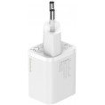 ŁADOWARKA SIECIOWA Baseus Super Si Quick Charger 1C CSUP-J02 30W 1x USB-C PD 3.0 QC 3.0 BIAŁA