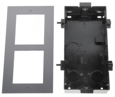 Ramka z puszką do montażu podtynkowego 2-modułowa HIKVISION DS-KD-ACF2/Plastic