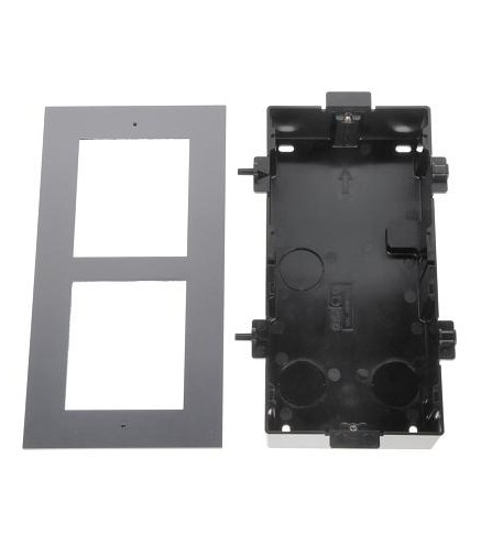 Ramka z puszką do montażu podtynkowego 2-modułowa HIKVISION DS-KD-ACF2/Plastic