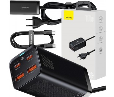 ŁADOWARKA SIECIOWA Baseus GaN 3 Pro Desktop Fast Charger CCGP000101 100W 2x USB-A 2x USB-C PD 3.0 QC 4.0+