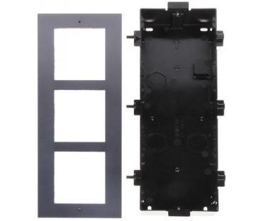 Ramka z puszką do montażu podtynk. 3-modułowa HIKVISION DS-KD-ACF3/Plastic