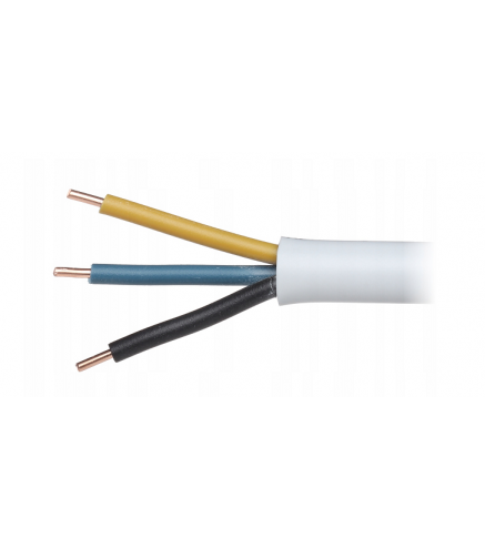 Przewód elektryczny drut okrągły YDY 450/750V 3x1,5mm2 1m MERCOR