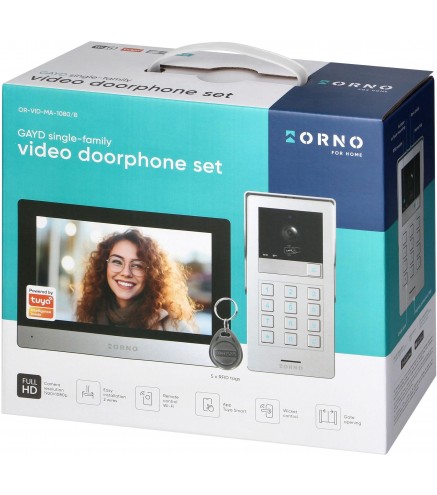 Wideoodomofon 2 żyłowy ORNO OR-VID-MA-1080/B