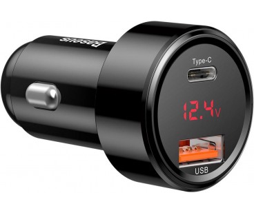 ŁADOWARKA SAMOCHODOWA Baseus Magic CCMLC20C-01 45W 6A 1x USB-A 1x USB-C QC 3.0