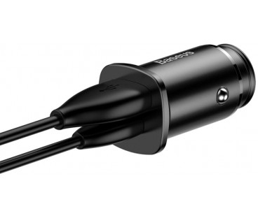 ŁADOWARKA SAMOCHODOWA Baseus Square CCALL-AS01 30W 5A 1x USB-A 1x USB-C QC 4.0+