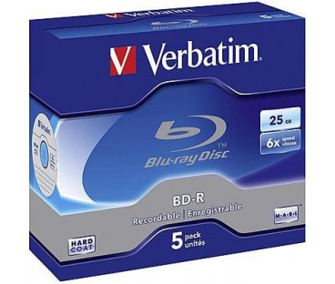 Płyty Blu-Ray Verbatim BD-R SL 25GB Cake (5szt.)