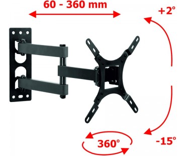UCHWYT DO TV LCD/LED 17-42" 25KG AR-57A  ART reg.pion/poziom