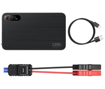 POWERBANK BOOSTER Baseus Super Energy Pro+ Jump Starter C00245700111-00 12000mAh 12V 1200A + KABLE KROKODYLKI