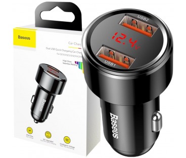 ŁADOWARKA SAMOCHODOWA Baseus Magic CCMLC20A-01 45W 6A 2x USB-A QC 3.0