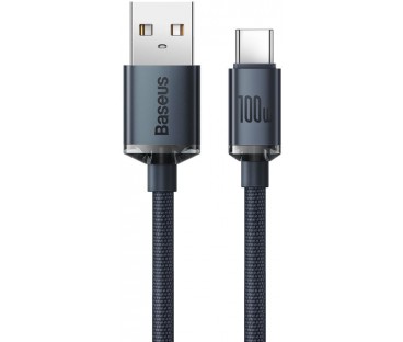 KABEL USB-A / USB-C Baseus Crystal CAJY000401 120cm 100W 6A QC 3.0 W OPLOCIE PREMIUM