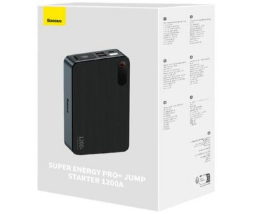 POWERBANK BOOSTER Baseus Super Energy Pro+ Jump Starter C00245700111-00 12000mAh 12V 1200A + KABLE KROKODYLKI
